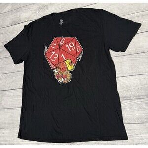 Bold Kobold Graphic T Shirt Size XL Black Rare Fantasy Sci Dungeons Dragons